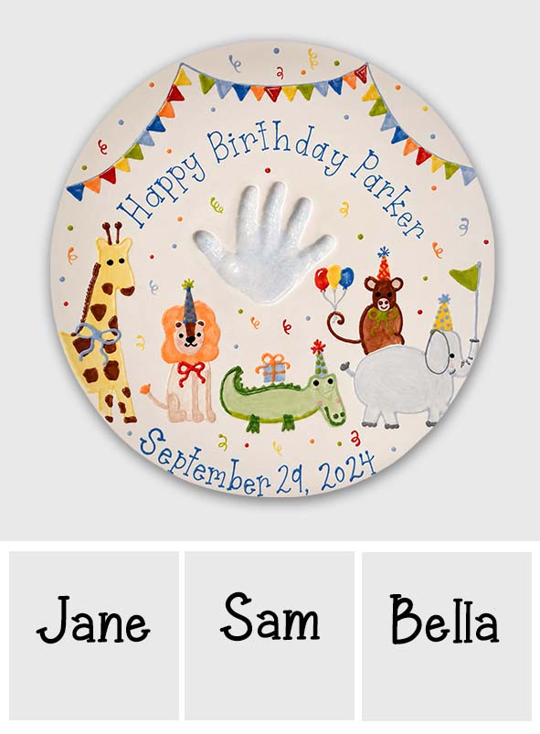 Happy Birthday - Personalized Birthday Ceramic Round Plate