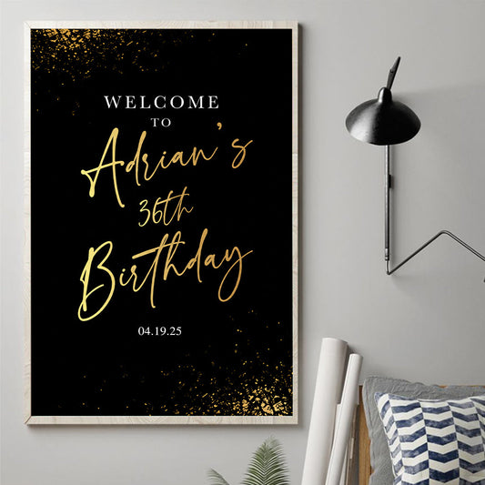 Happy Birthday - Personalized Birthday Canvas And Poster
