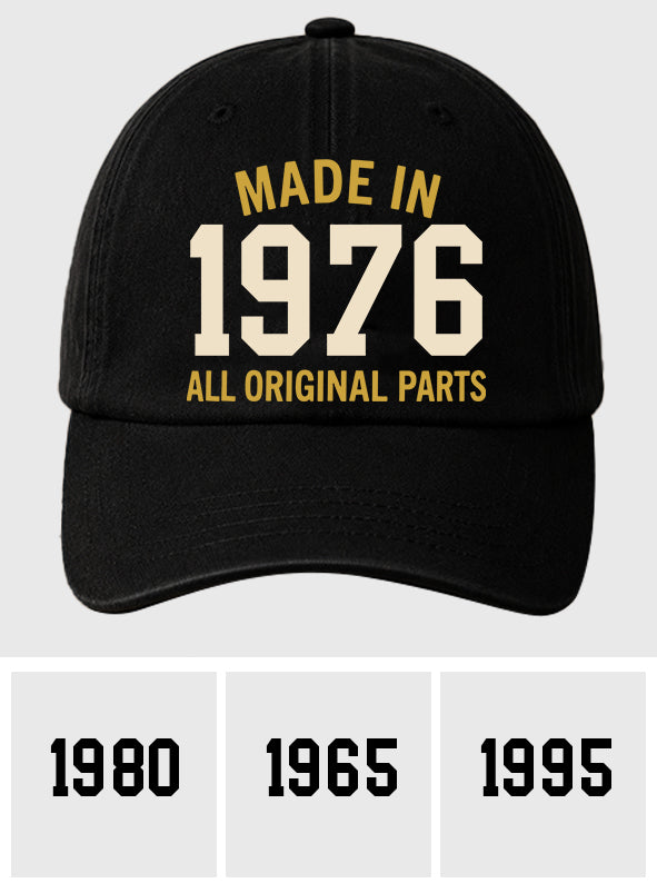 Birthday Gift Idea - Personalized Birthday Embroidered Classic Cap