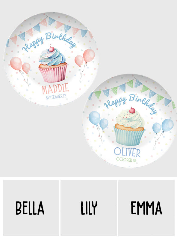 Birthday Gift - Personalized Birthday Ceramic Round Plate