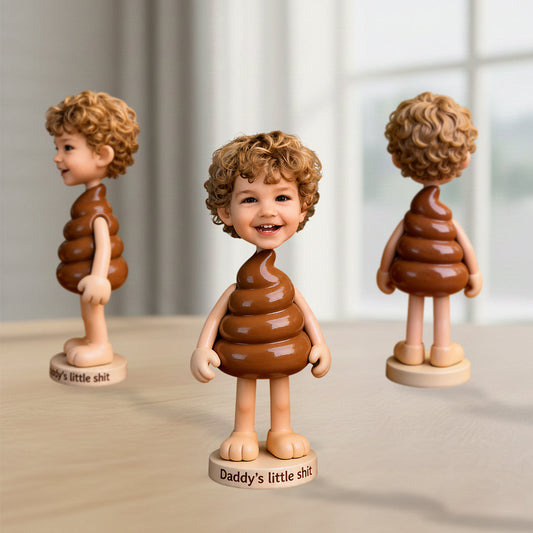 Grandpa Little Sh*t Funny Real 3D Custom - Personalized Grandpa Premium 3D Figurine