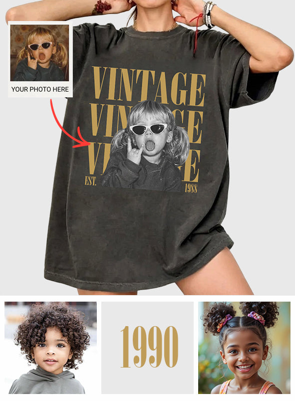 Birthday Gift - Personalized Birthday Washed T-Shirt