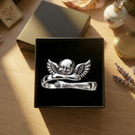 Your Wings Were Ready, But My Heart Was Not - Personalized Memorial Shaped Cuff Bracelet