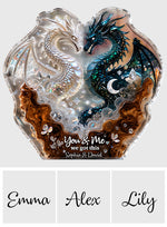 You & Me We Got This - Personalized Dragon Custom Shaped Acrylic Plaque