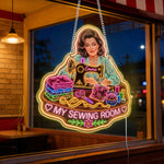 Love Sewing - Personalized Sewing Neon LED Light Sign