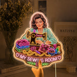 Love Sewing - Personalized Sewing Neon LED Light Sign
