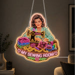 Love Sewing - Personalized Sewing Neon LED Light Sign