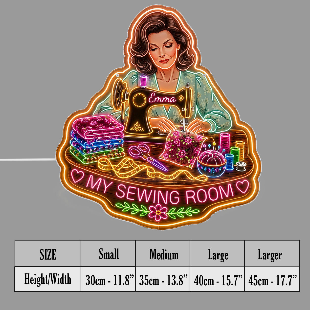 Love Sewing - Personalized Sewing Neon LED Light Sign