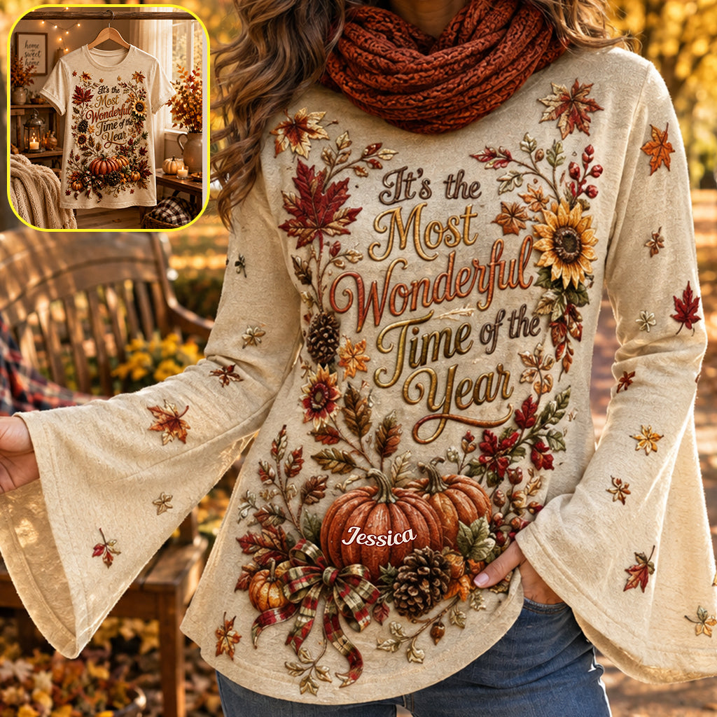 It's the Most Wonderful Time of the Year - Personalized Autumn All Over Shirt