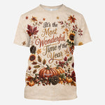 It's the Most Wonderful Time of the Year - Personalized Autumn All Over Shirt