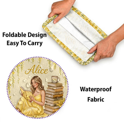 Just A Girl Who Loves Books - Personalized Book Rectangle Storage Basket