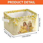 Just A Girl Who Loves Books - Personalized Book Rectangle Storage Basket
