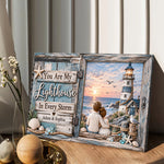 You Are My Lighthouse In Every Storm - Personalized Couple Canvas And Poster