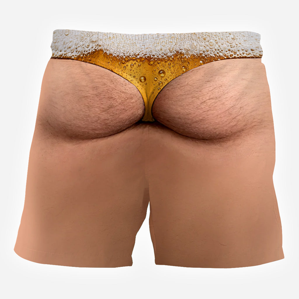 It's Beer O'clock - Personalized Beer Full Print T-shirt & Men Shorts