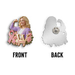 In This Fight, No One Stands Alone - Personalized Breast Cancer Awareness 3D Embossed Enamel Pin