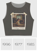 Birthday Gift Idea - Personalized Birthday Crop Tank Top