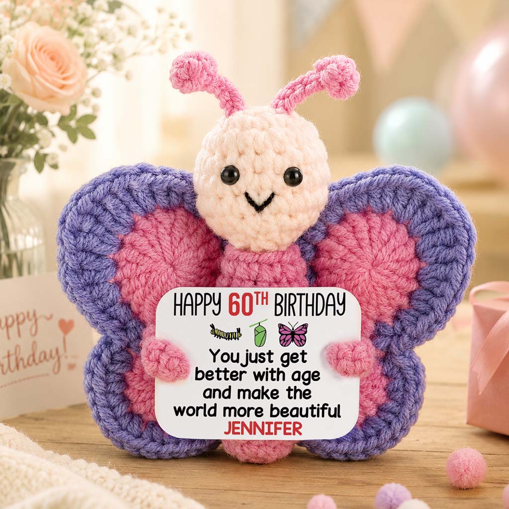 Happy Birthday - Personalized Birthday Premium Faux Fur Pillow