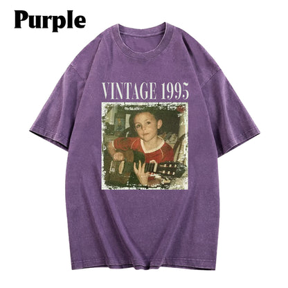Birthday Gift - Personalized Birthday Washed T-Shirt
