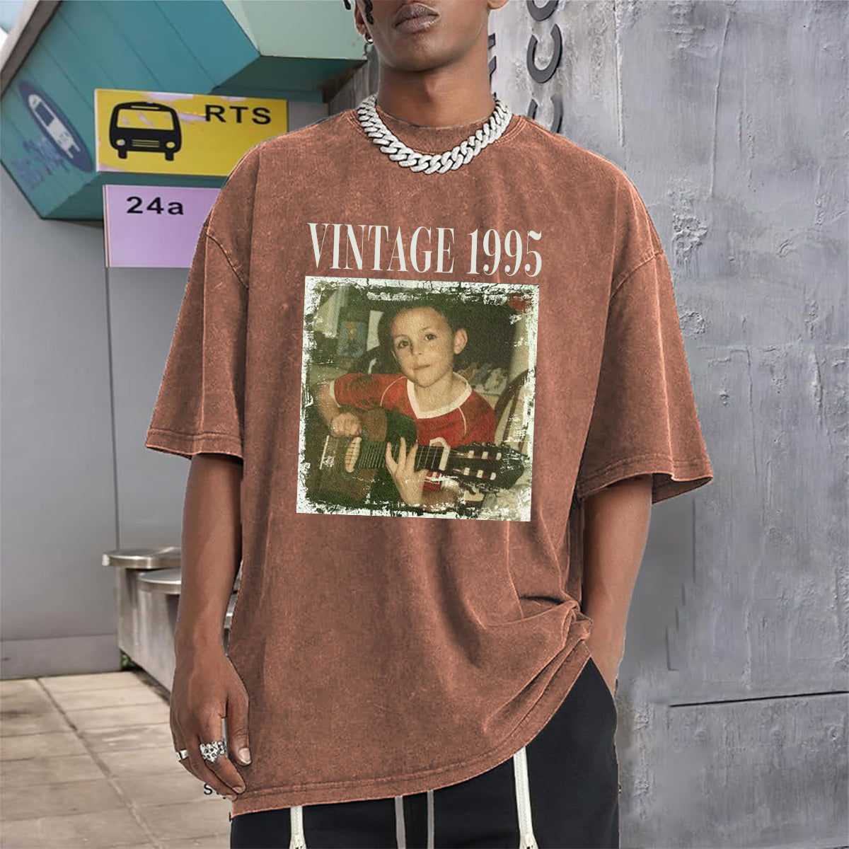 Birthday Gift - Personalized Birthday Washed T-Shirt