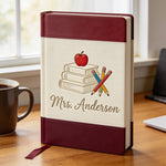 Teacher Gifts - Personalized Teacher Leather Journal