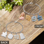 Custom You Sun, Moon & Rising Zodiac Sign - Personalized Horoscope Bracelet With Charms