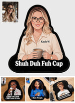 I Hate People - Personalized Colleague Mouse Pad Custom Shape