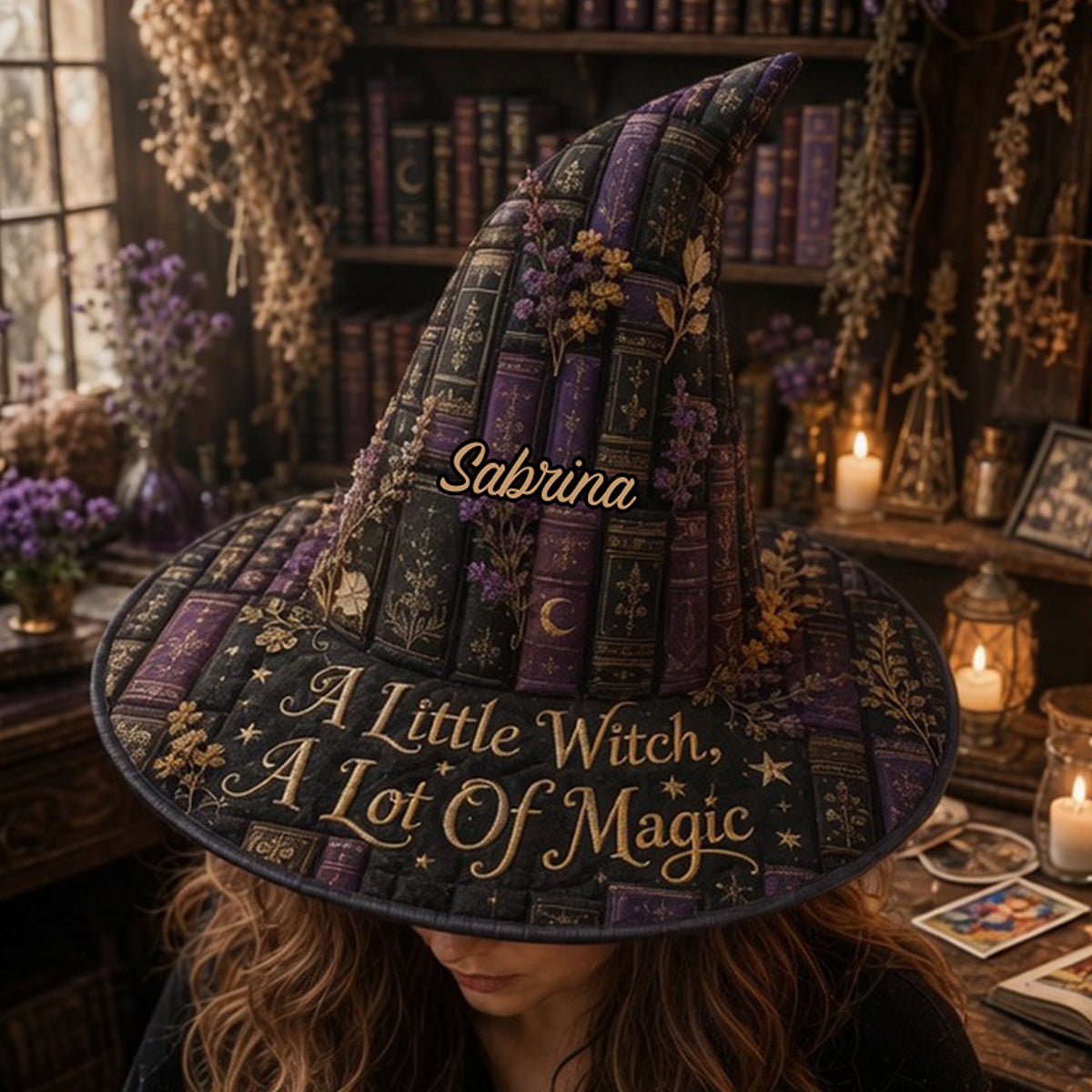 A Little Witch, A Lot Of Magic - Personalized Witch Quilt Witch Hat