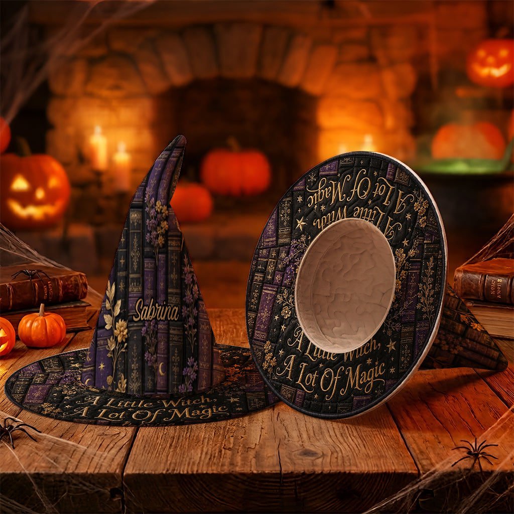A Little Witch, A Lot Of Magic - Personalized Witch Quilt Witch Hat