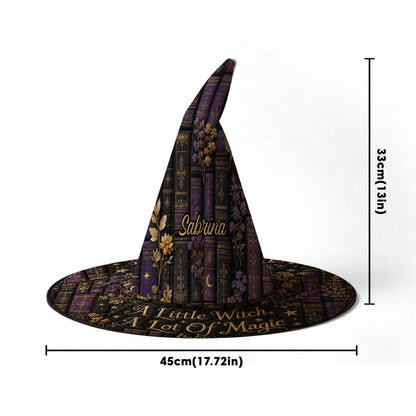 A Little Witch, A Lot Of Magic - Personalized Witch Quilt Witch Hat
