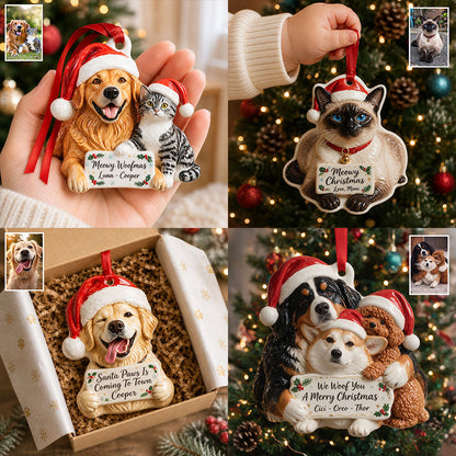 Little Chrismtas - Personalized Dog Premium 3D Ornament