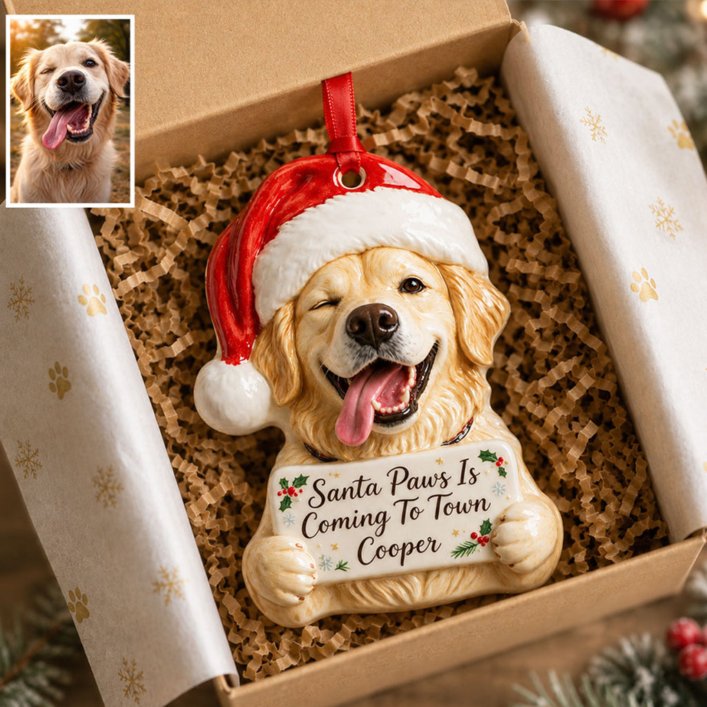 Little Chrismtas - Personalized Dog Premium 3D Ornament