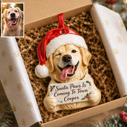 Little Chrismtas - Personalized Dog Premium 3D Ornament