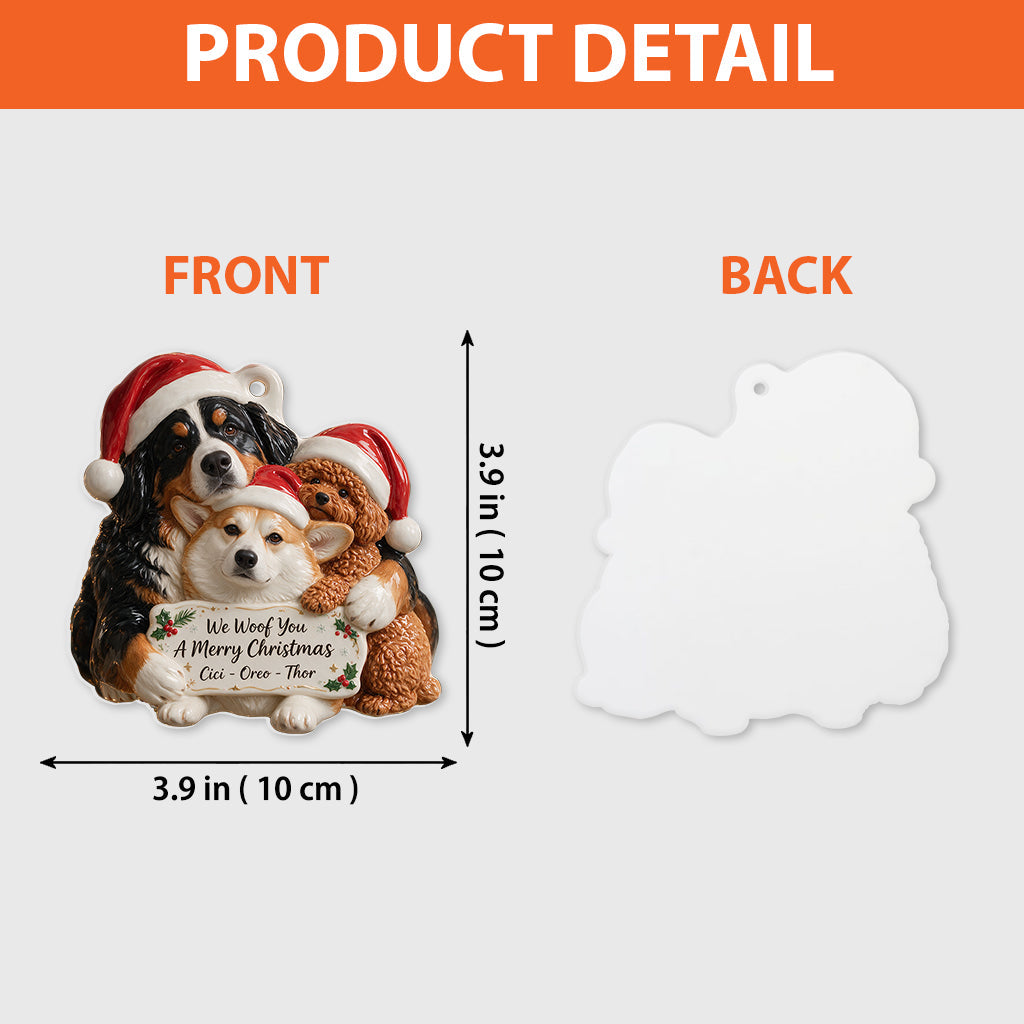 Little Chrismtas - Personalized Dog Premium 3D Ornament
