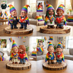 Custom Any Couple Photo - Personalized LGBT Support Premium 3D Figurine