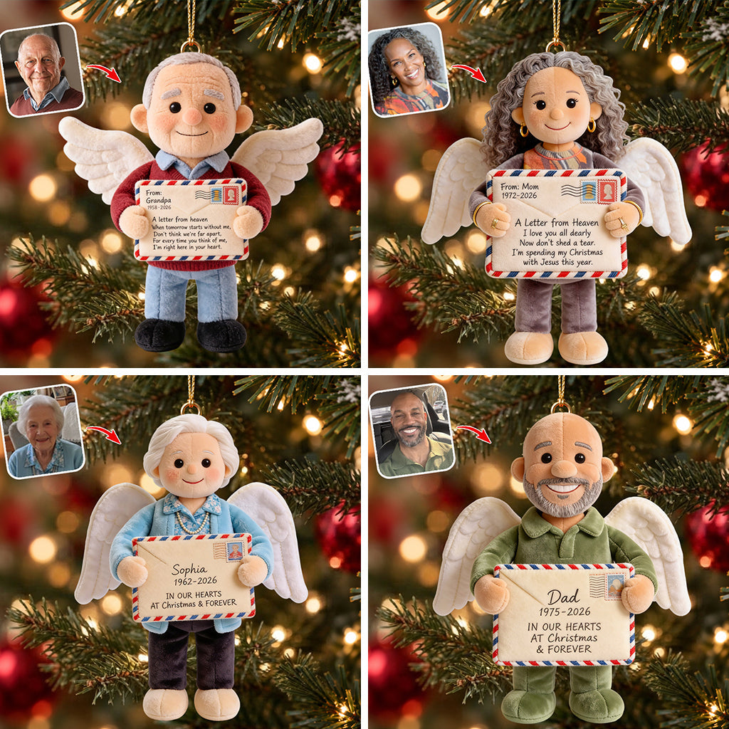 Letter From Heaven Memorial - Personalized Memorial Plush Ornament