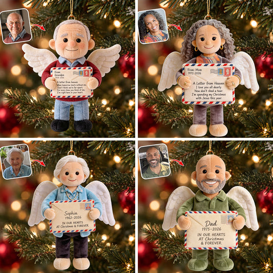 Letter From Heaven Memorial - Personalized Memorial Plush Ornament
