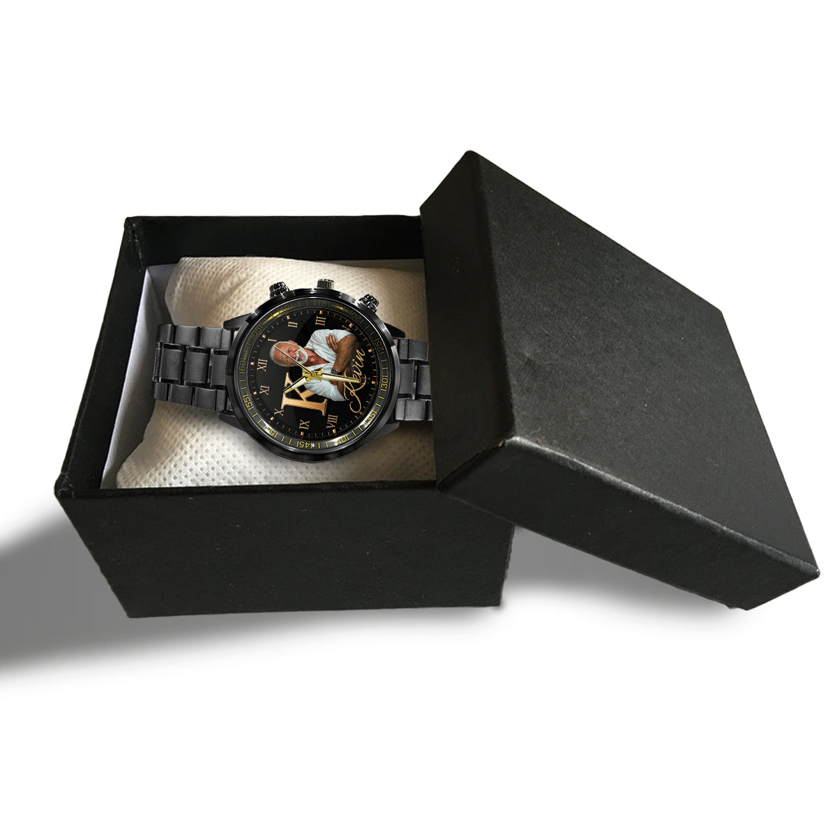 Initial Name Letter Gift For Gentleman - Personalized Real Men Hand Watch