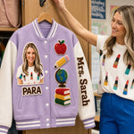Any Photo Teacher Life - Personalized Teacher Varsity Jacket