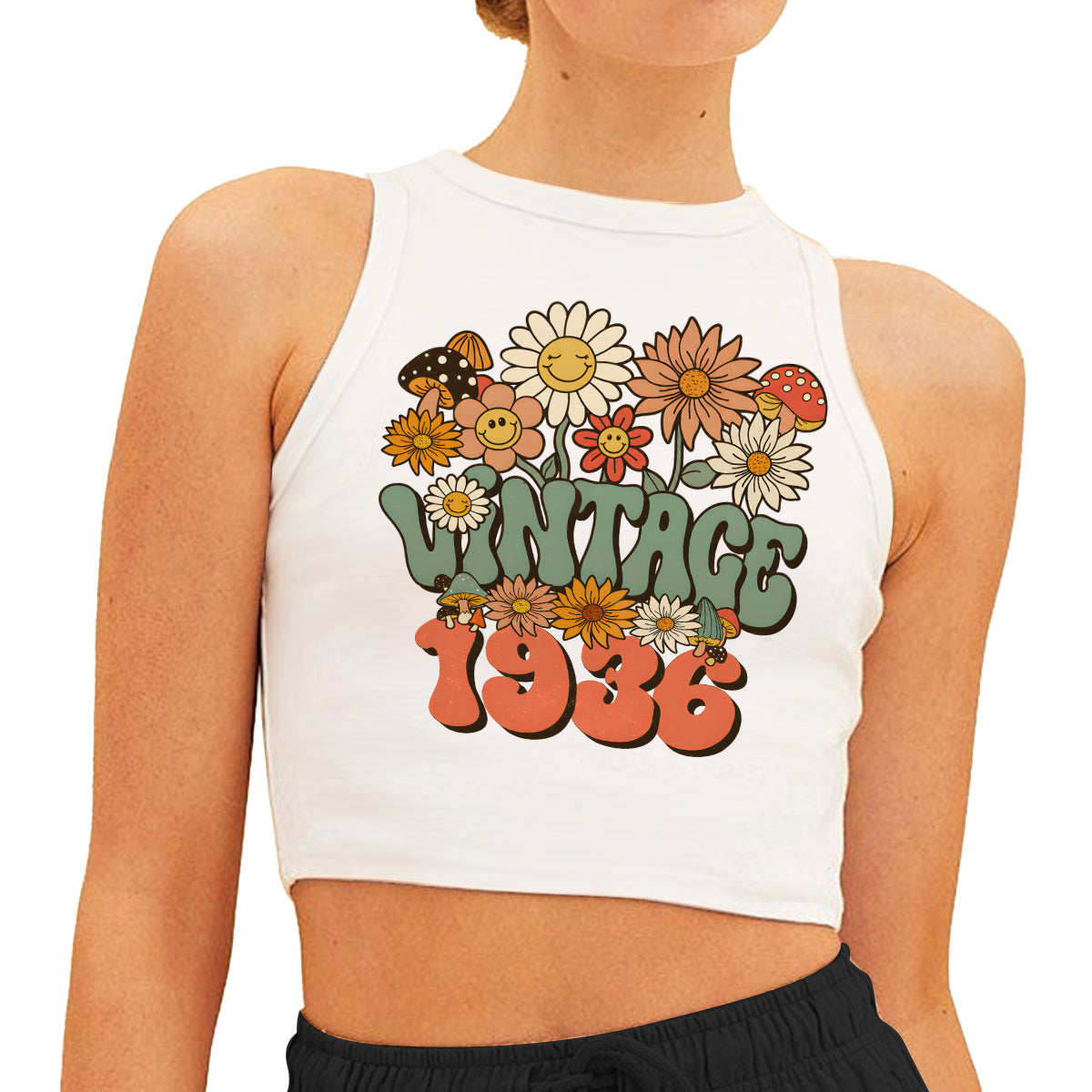 Birthday Gift - Personalized Birthday Crop Tank Top