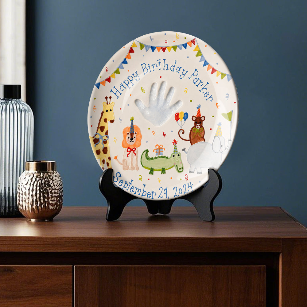 Happy Birthday - Personalized Birthday Ceramic Round Plate