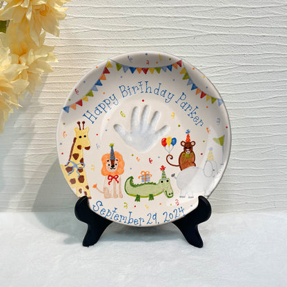 Happy Birthday - Personalized Birthday Ceramic Round Plate