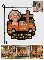 Happy Fall Y'all - Personalized Christian Wood Sign With Stake