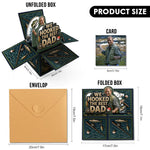 We Hooked The Best Dad - Personalized Father Pop Up Box Card