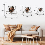 Love You Infinite, Bedroom Decoration - Personalized Couple Cut Metal Sign