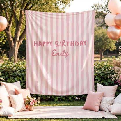 Happy Birthday - Personalized Birthday Blanket