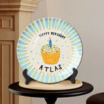 Happy Birthday - Personalized Birthday Ceramic Round Plate