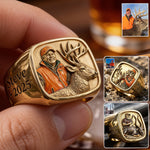 Born To Hunt - Personalized Hunting Signet Ring