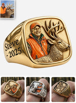 Born To Hunt - Personalized Hunting Signet Ring