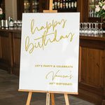 Happy Birthday - Personalized Birthday Canvas And Poster