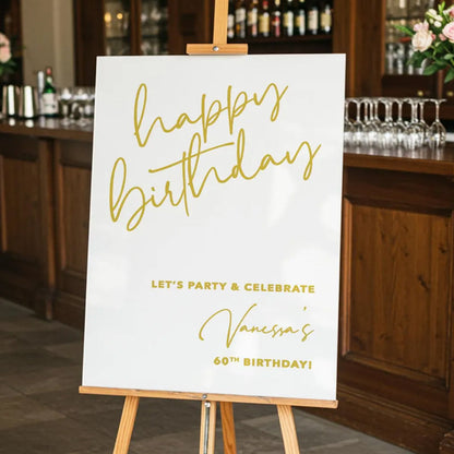 Happy Birthday - Personalized Birthday Canvas And Poster